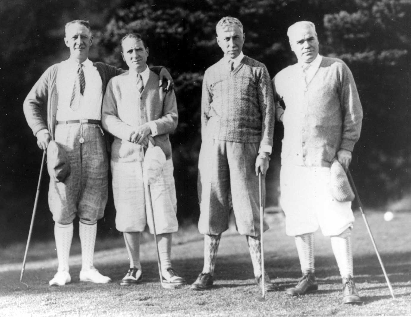 Judge Proskauer golfing with Governor Al Smith and others