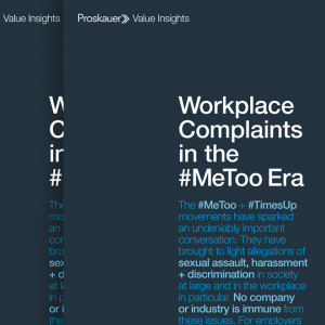 Value Insights: Workplace Complaints in the #MeToo Era